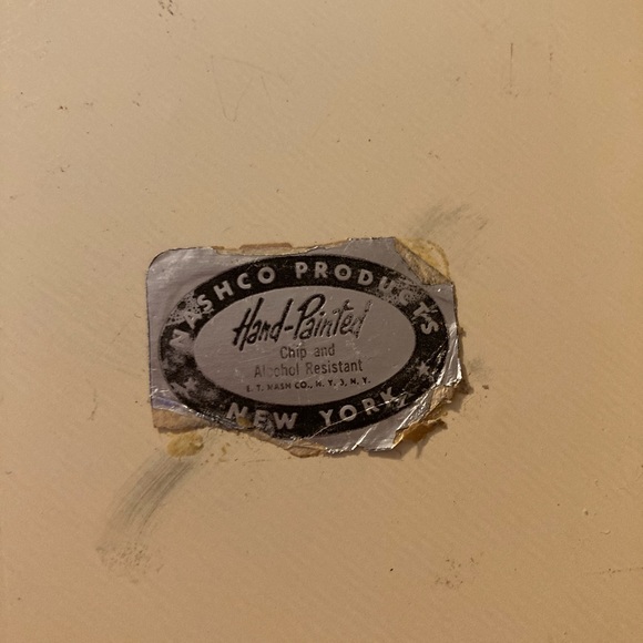 Vintage Nashco Hand Painted Tin Plate - Picture 14 of 14